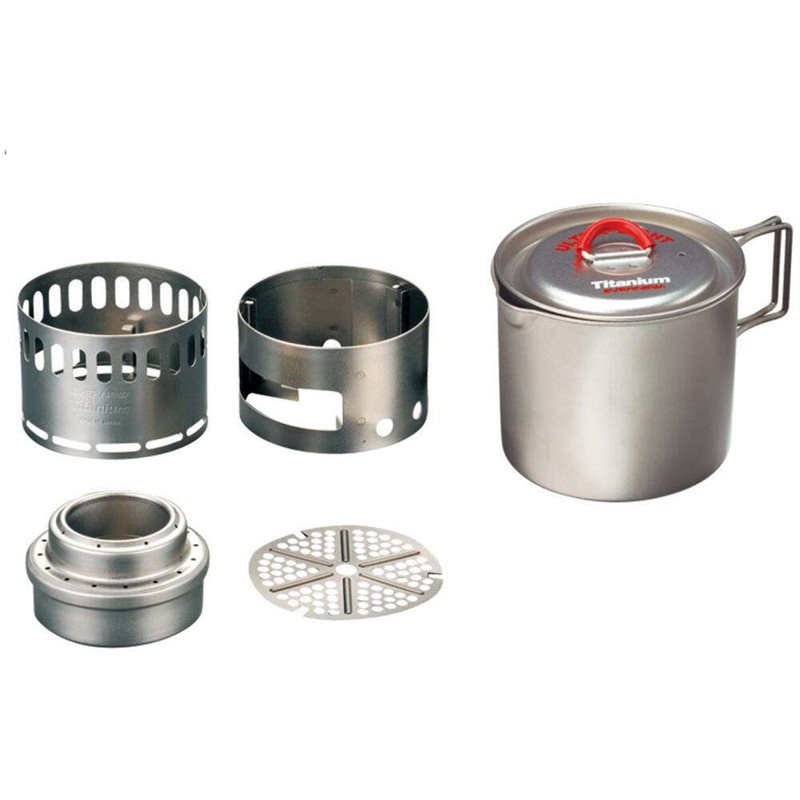 Evernew Ti Mug Pot 500 Stove Set-1