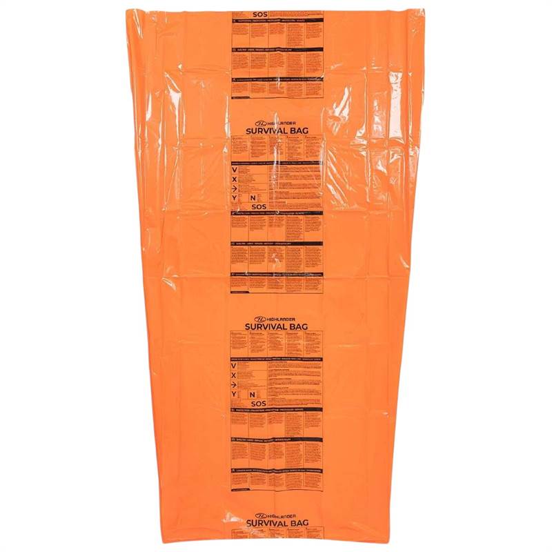 Highlander Extra Large Survival Bivvy Bag Orange-1