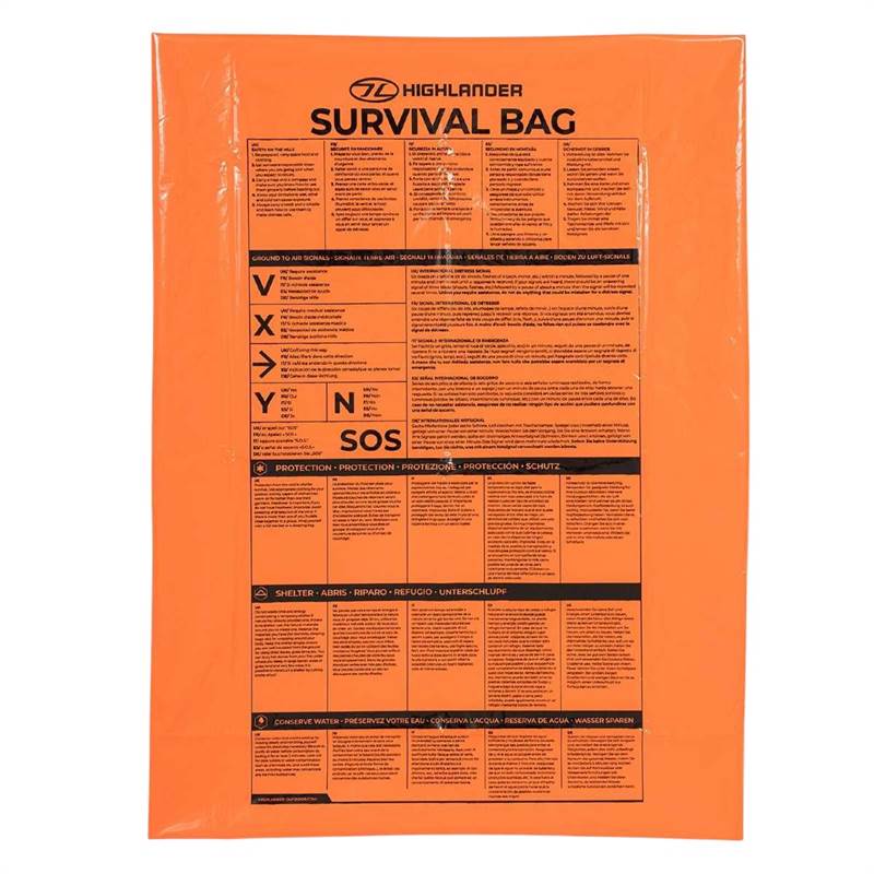 Highlander Extra Large Survival Bivvy Bag Orange-4