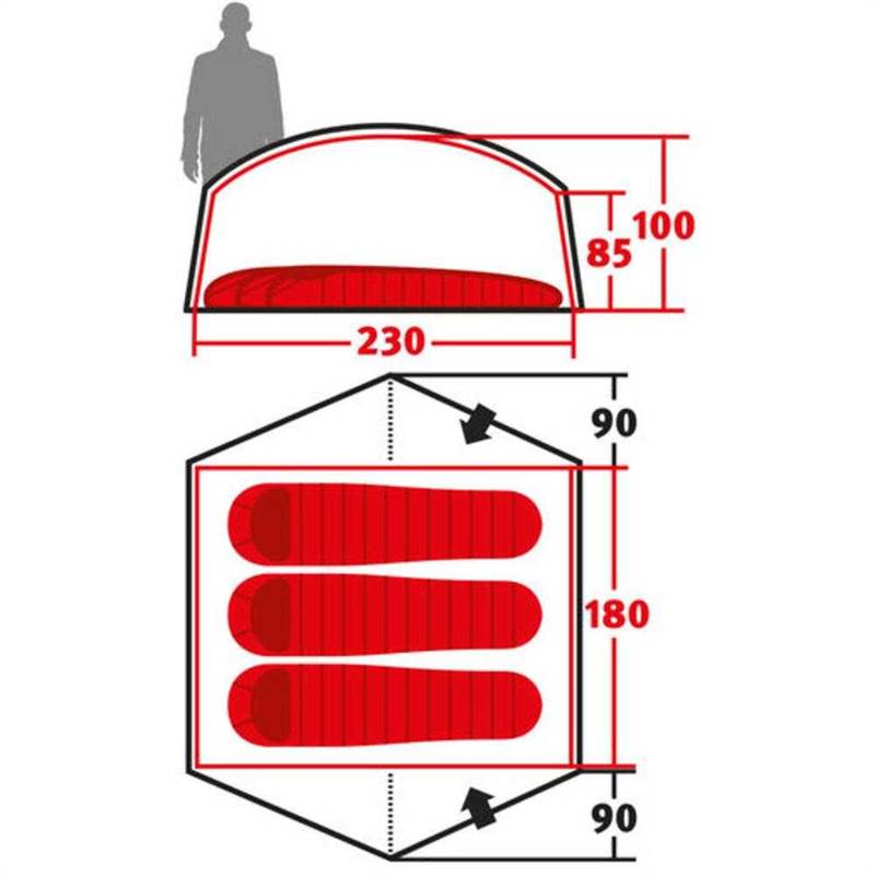 Wechsel Exogen 3 3-Person Tent-4